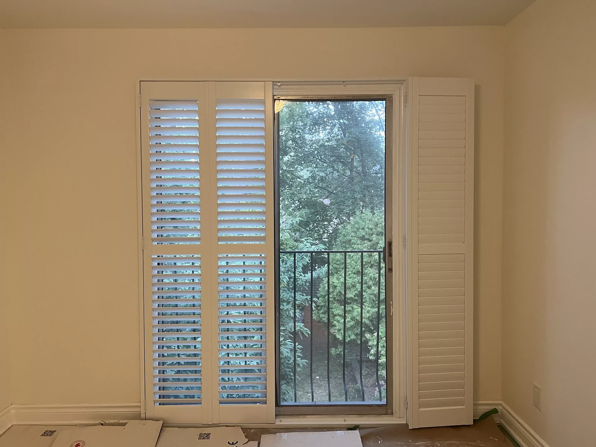 ShutterLux PVC Shutter Patio Door