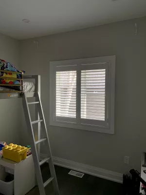 Kid room with California Shutters by ShutterLux in Sebright Ontario
