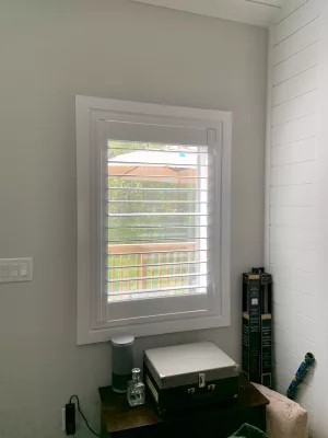 Bright room with California Shutters by ShutterLux in Sebright Ontario