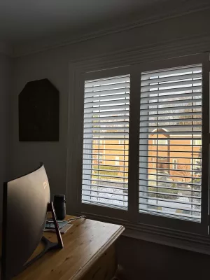 Study room with ShutterLux California shutters